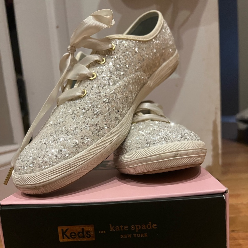 Keds Cream Sparkle Shoe